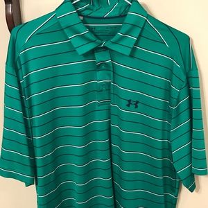 Under Armour Heat Gear Code Black gold polo XL